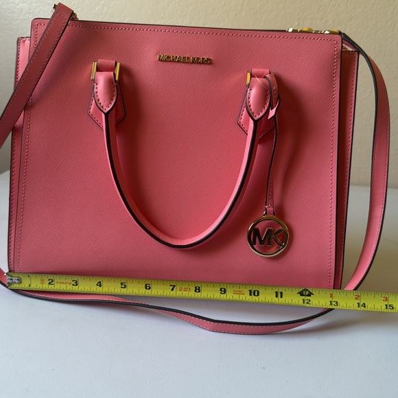 Michael Kors Pink Coral Tote Bag - Picture 10 of 13